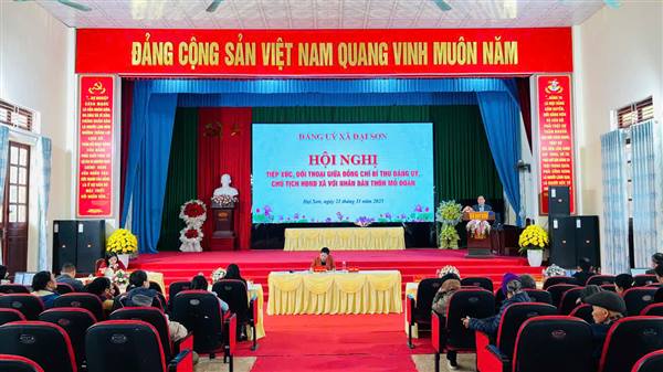 Bí thư Đảng ủy xã Đại Sơn đối thoại trực tiếp với Nhân dân thôn Mỗ Đoạn