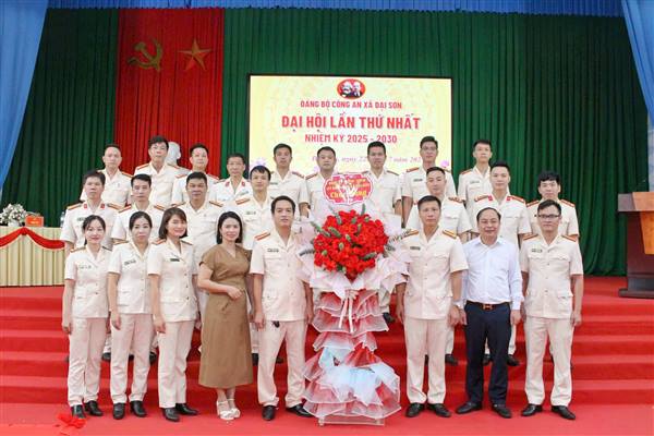 Đảng bộ Công an xã Đại Sơn tổ chức thành công Đại hội lần thứ I, nhiệm kỳ 2025–2030