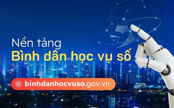 UBND xã Đại Sơn triển khai học tập  khóa học trực tuyến trên nền tảng “Bình dân học vụ số”