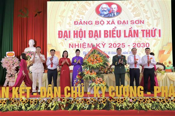 Đại hội đại biểu Đảng bộ xã Đại Sơn lần thứ I, nhiệm kỳ 2025 - 2030.