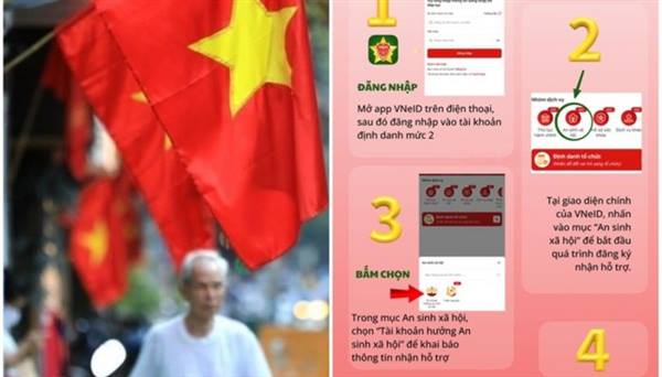 Hướng dẫn người dân cách tích hợp tài khoản ngân hàng với tài khoản an sinh xã hội trên VNEID
