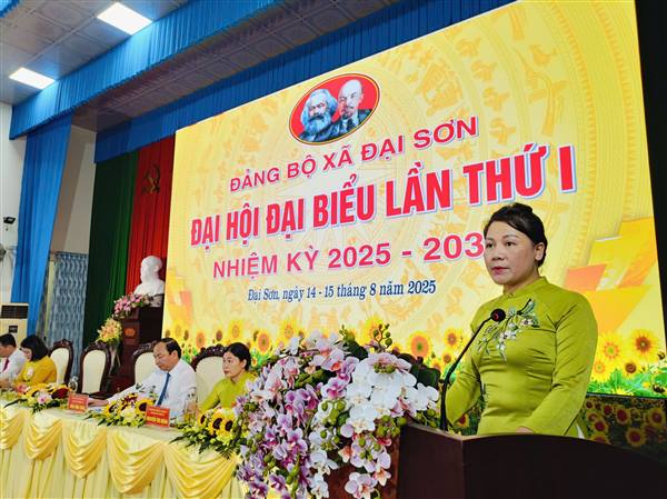 PHIÊN LÀM VIỆC THỨ NHẤT ĐẠI HỘI ĐẠI BIỂU ĐẢNG BỘ XÃ ĐẠI SƠN LẦN THỨ I, NHIỆM KỲ 2025-2030