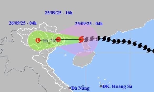Bão Ragasa cách Quảng Ninh 120km, miền Bắc mưa lớn hôm nay