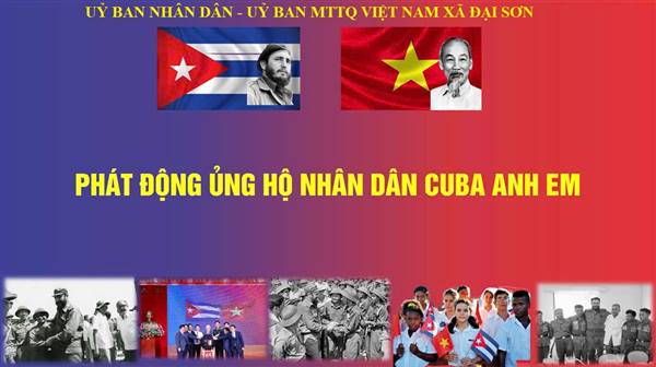Xã Đại Sơn tiếp nhận hơn 47,8 triệu đồng ủng hộ chương trình Việt Nam – Cuba