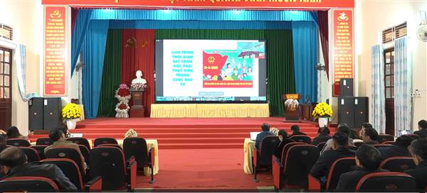 Xã Đại Sơn tham gia Hội nghị tập huấn nghiệp vụ công tác bầu cử