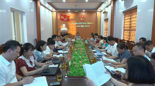Đại Sơn họp giao ban tháng 9, triển khai nhiệm vụ trọng tâm tháng 10