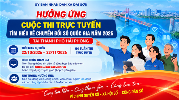 Đại Sơn hưởng ứng Cuộc thi trực tuyến tìm hiểu về chuyển đổi số quốc gia năm 2026