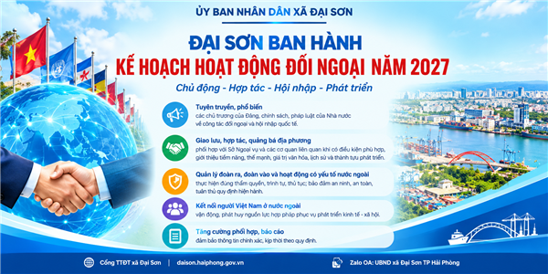 Đại Sơn ban hành Kế hoạch hoạt động đối ngoại năm 2027