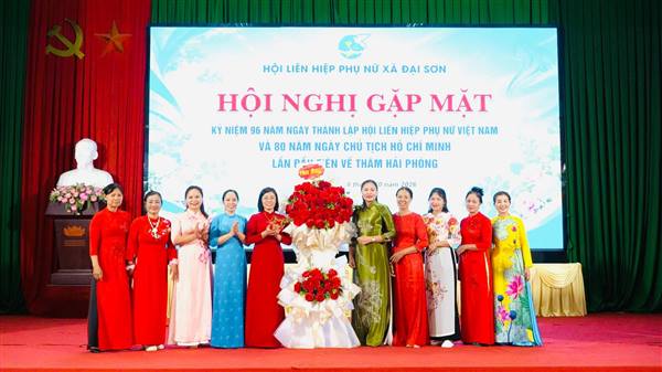 Hội Liên hiệp Phụ nữ xã Đại Sơn gặp mặt kỷ niệm 96 năm Ngày thành lập Hội Liên hiệp Phụ nữ Việt Nam