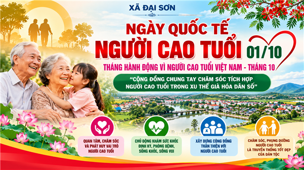 ĐẠI SƠN HƯỞNG ỨNG NGÀY QUỐC TẾ NGƯỜI CAO TUỔI 01/10 VÀ THÁNG HÀNH ĐỘNG VÌ NGƯỜI CAO TUỔI VIỆT NAM NĂM 2026