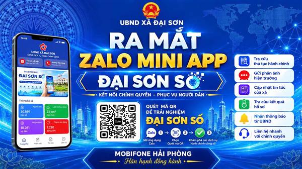 ĐẠI SƠN HƯỞNG ỨNG NGÀY CHUYỂN ĐỔI SỐ QUỐC GIA NĂM 2026, RA MẮT ZALO MINI APP “ĐẠI SƠN SỐ”