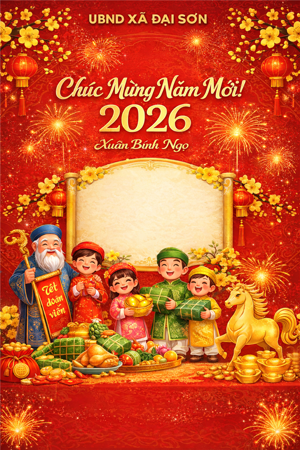 Thư chúc Tết của Đồng chí Đào Văn Soái, Phó Bí thư Đảng ủy, Chủ tịch UBND xã Đại Sơn 