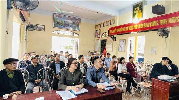 Đại Sơn tổ chức họp thông báo chủ trương thực hiện dự án cải tạo, nâng cấp đường giao thông