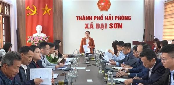 Thường trực Đảng ủy xã Đại Sơn tổ chức hội nghị giao ban tháng 3/2026