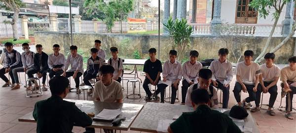 Đại Sơn tổ chức đăng ký nghĩa vụ quân sự tuổi 17 năm 2026