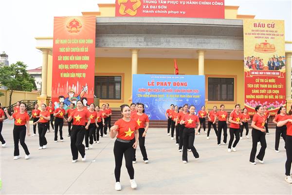 Xã Đại Sơn tổ chức Lễ phát động Ngày Sức khỏe toàn dân 07/4/2026