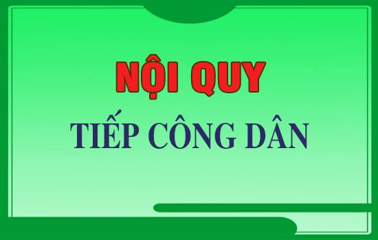 QUYẾT ĐỊNH 
Về việc ban hành Nội quy tiếp công dân tại phòng 
Tiếp công dân của UBND xã
