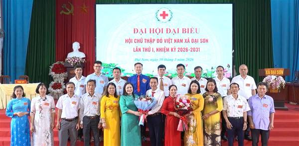 Hội Chữ thập đỏ xã Đại Sơn tổ chức thành công Đại hội lần thứ I, nhiệm kỳ 2026 – 2031