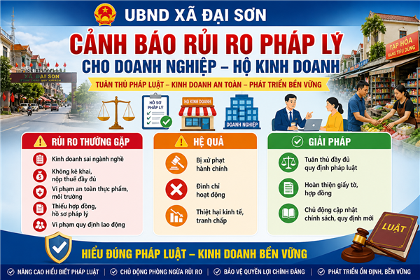 CẢNH BÁO RỦI RO PHÁP LÝ CHO DOANH NGHIỆP – HỘ KINH DOANH
