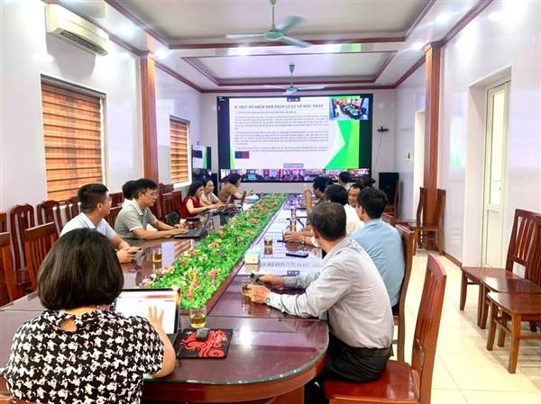 Xã Đại Sơn tham dự Hội nghị trực tuyến cập nhật kiến thức, quy định mới của pháp luật và bồi dưỡng nghiệp vụ công tác kiểm tra, giám sát