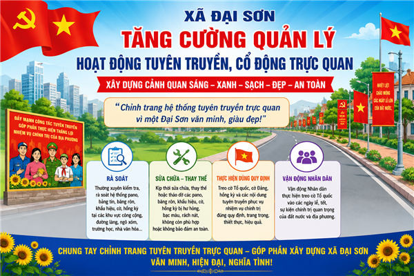 Tăng cường công tác quản lý hoạt động tuyên truyền, cổ động trực quan trên địa bàn
