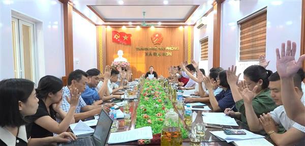 Đảng uỷ xã Đại Sơn thông qua 2 Đề án sắp xếp, tổ chức lại thôn và thành lập chi bộ thôn theo địa giới thành chính mới