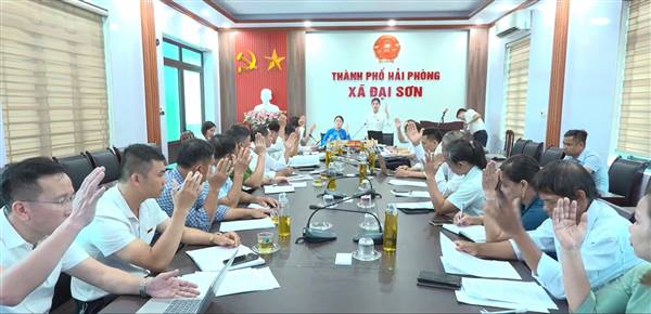 HĐND xã Đại Sơn thống nhất cao Đề án sắp xếp, tổ chức lại thôn