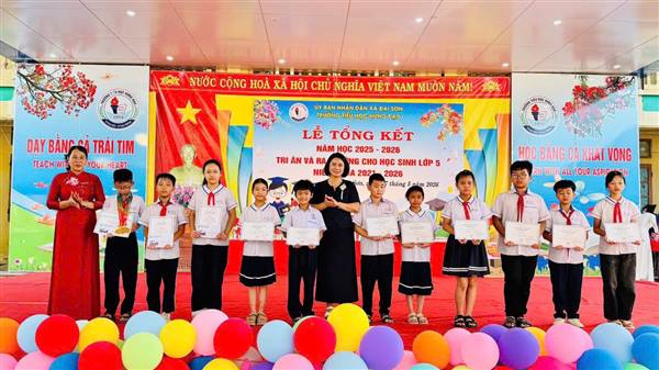 Trường Tiểu học Hưng Đạo tổ chức tổng kết năm học 2025 - 2026