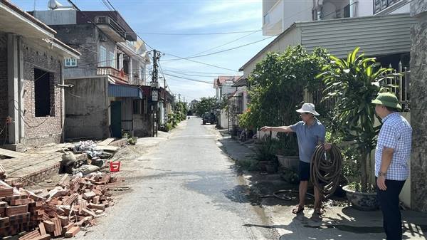 xã Đại Sơn tiếp tục vận động Nhân dân hiến đất mở rộng đường giao thông