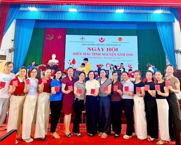 Đại Sơn tổ chức thành công Ngày hội hiến máu tình nguyện năm 2026