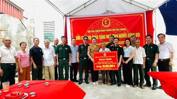 Chung tay xây dựng mái ấm nghĩa tình cho hội viên cựu chiến binh có hoàn cảnh khó khăn