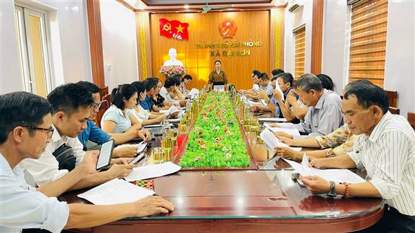 Đại Sơn triển khai thành lập chi bộ thôn theo địa giới hành chính mới, bảo đảm đồng bộ với sắp xếp thôn