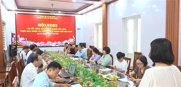 Đảng ủy các cơ quan Đảng xã Đại Sơn sơ kết công tác 6 tháng đầu năm
