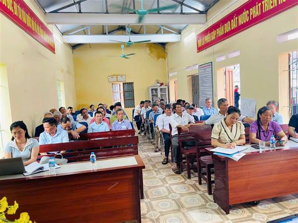 Chi bộ thôn Đại Đồng tổ chức buổi sinh hoạt đầu tiên sau sáp nhập