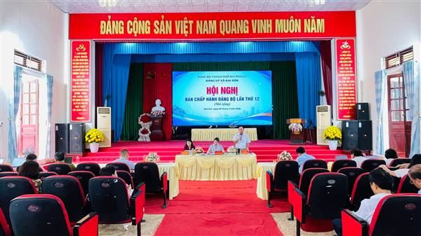 Đảng ủy xã Đại Sơn tổ chức Hội nghị Ban Chấp hành Đảng bộ xã lần thứ 12 (mở rộng)