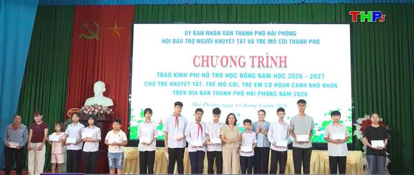 60 suất học bổng tiếp thêm niềm tin, nghị lực cho trẻ em khó khăn