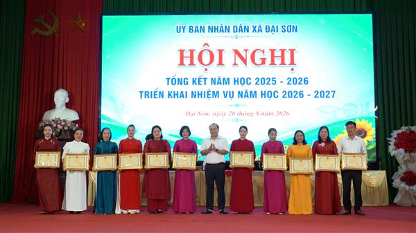 Đại Sơn tổng kết năm học 2025 - 2026, triển khai nhiệm vụ năm học 2026 - 2027