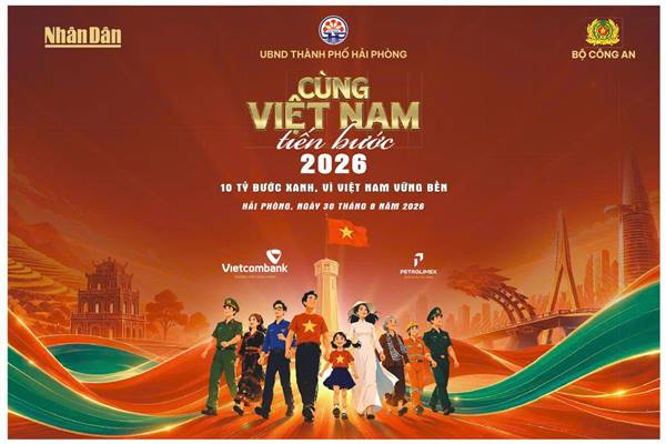 Thông báo tham dự chương trình đi bộ "Cùng Việt Nam tiến bước"
năm 2026 trên địa bàn xã
