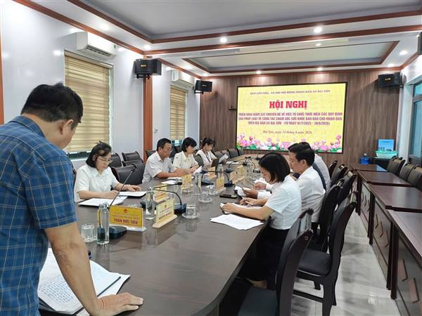 Ban Văn hóa - Xã hội xã Đại Sơn triển khai giám sát chuyên đề về công tác chắm sóc sức khỏe ban đầu cho nhân dân