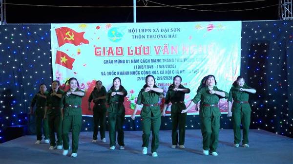 Đại Sơn tổ chức thành công chương trình giao lưu văn nghệ chào mừng 81 năm Cách mạng tháng Tám và Quốc khánh 2/9