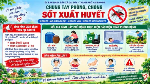 Đại Sơn tăng cường phòng, chống sốt xuất huyết
