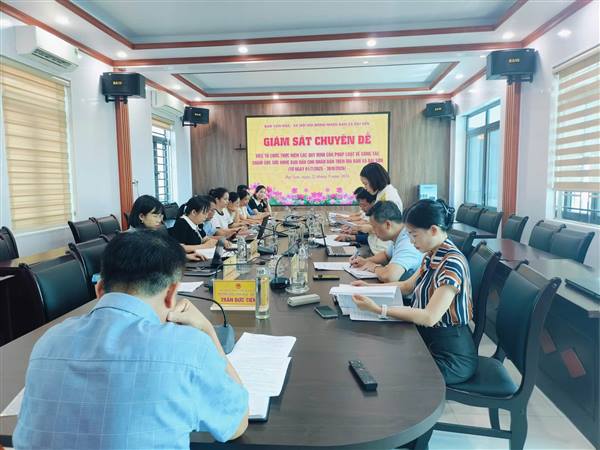Ban Văn hóa - Xã hội HĐND xã Đại Sơn giám sát công tác chăm sóc sức khỏe ban đầu cho Nhân dân