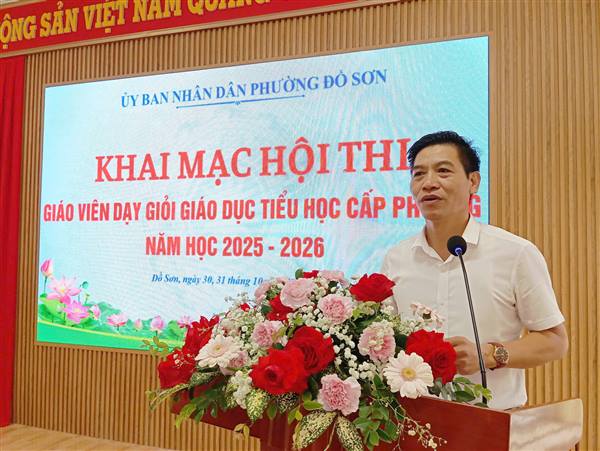 Khai mạc Hội thi giáo viên dạy giỏi cấp Tiểu học phường Đồ Sơn năm học 2025–2026