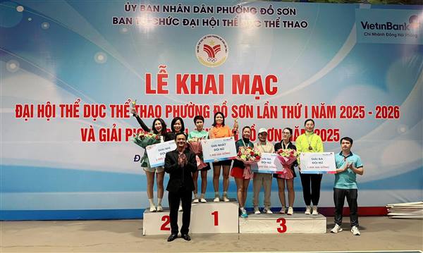BẾ MẠC GIẢI PICKLEBALL ĐẠI HỘI THỂ DỤC THỂ THAO PHƯỜNG ĐỒ SƠN LẦN THỨ I – NĂM 2025