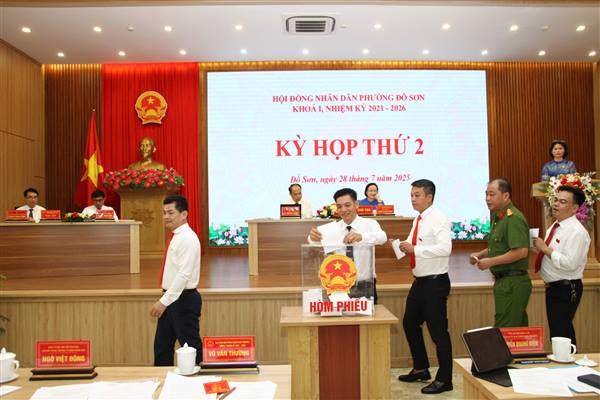 HỘI ĐỒNG NHÂN DÂN PHƯỜNG ĐỒ SƠN TỔ CHỨC KỲ HỌP THỨ HAI, KHÓA I, NHIỆM KỲ 2021–2026