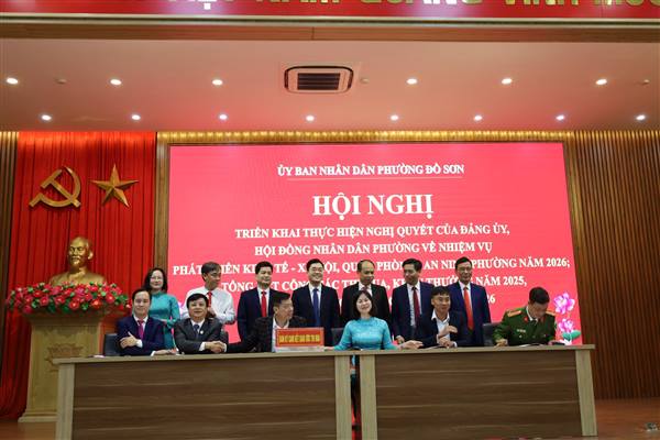 PHƯỜNG ĐỒ SƠN QUYẾT TÂM THỰC HIỆN THẮNG LỢI NHIỆM VỤ PHÁT TRIỂN KINH TẾ – XÃ HỘI, QUỐC PHÒNG – AN NINH NĂM 2026