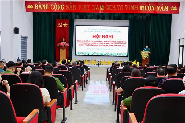 Phường Đông Hải triển khai công tác sơ tuyển, khám tuyển sức khỏe nghĩa vụ quân sự năm 2026
