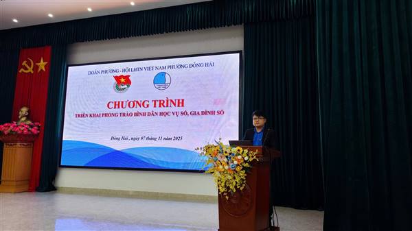 Đoàn phường - Hội LHTN Việt Nam phường Đông Hải tổ chức lớp tập huấn kĩ năng khởi nghiệp và nâng cao năng lực số cho đoàn viên, hội viên