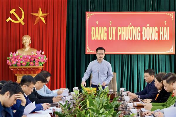 Ban Thường vụ Đảng ủy phường Đông Hải quyết liệt triển khai nhiệm vụ tháng 12, nỗ lực hoàn thành các chỉ tiêu năm 2025 