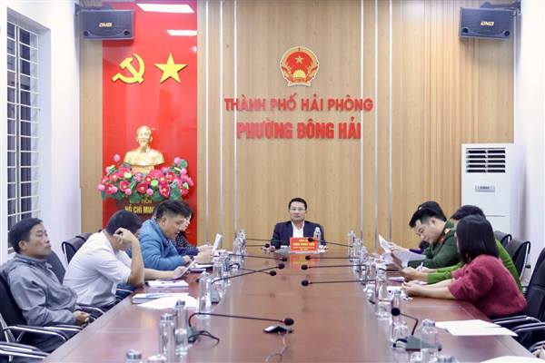 Ủy ban nhân dân phường Đông Hải tổ chức họp triển khai công tác giải phóng mặt bằng thực hiện dự án xây dựng Trường Mầm non Đông Hải